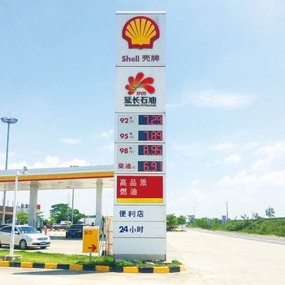 4 Digits 7 Segments Led Gas Price Sign 13in Gas Station Digital Price Signs